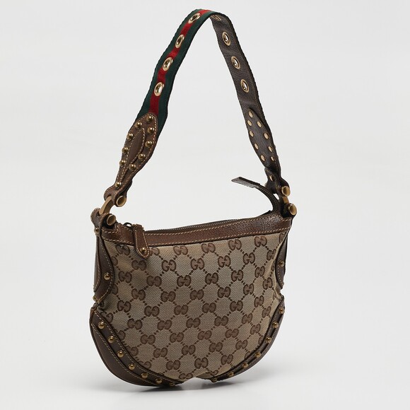 Gucci Beige/Brown Gg Canvas And Leather #169723G77B - Picture 3 of 9